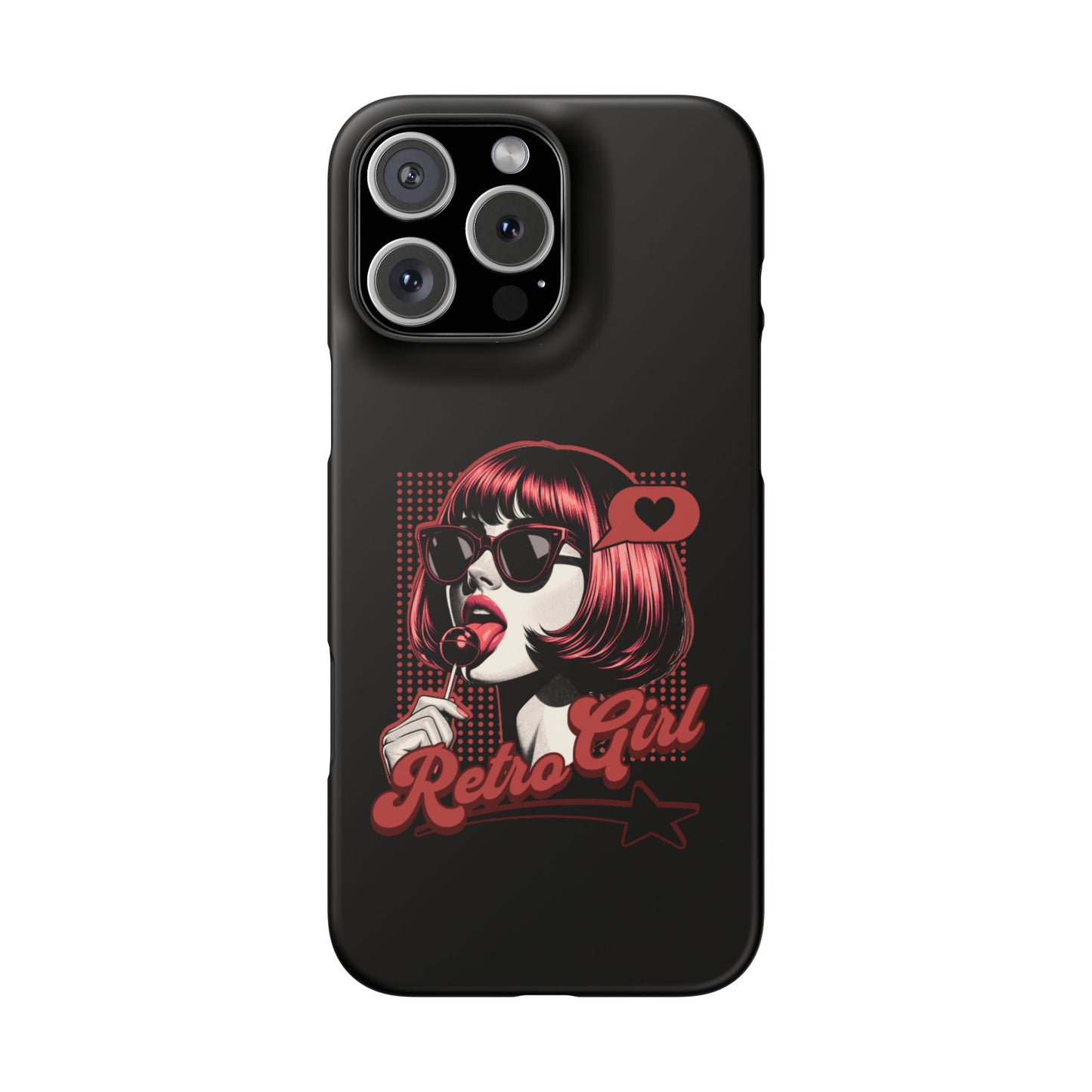 Retro Girl Snap Case Handyhülle