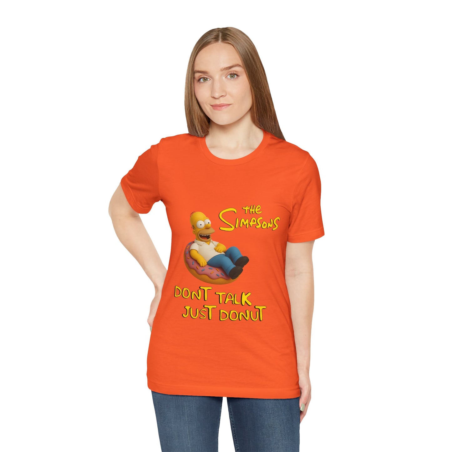 The Simpsons Donut Lover Tee - Funny Graphic T-Shirt -unisex