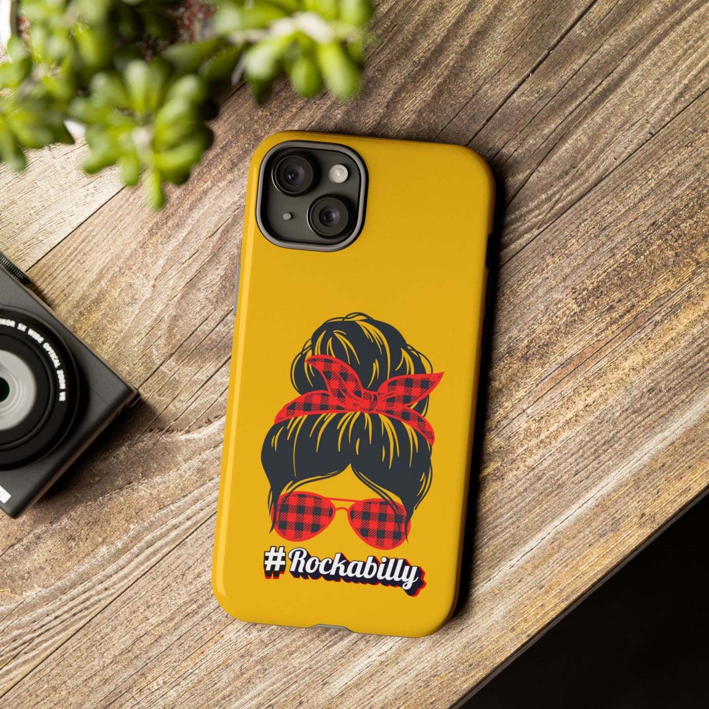 Handyhülle Rockabilly Phone Case, Vintage Scooter Design, Retro Style Cover