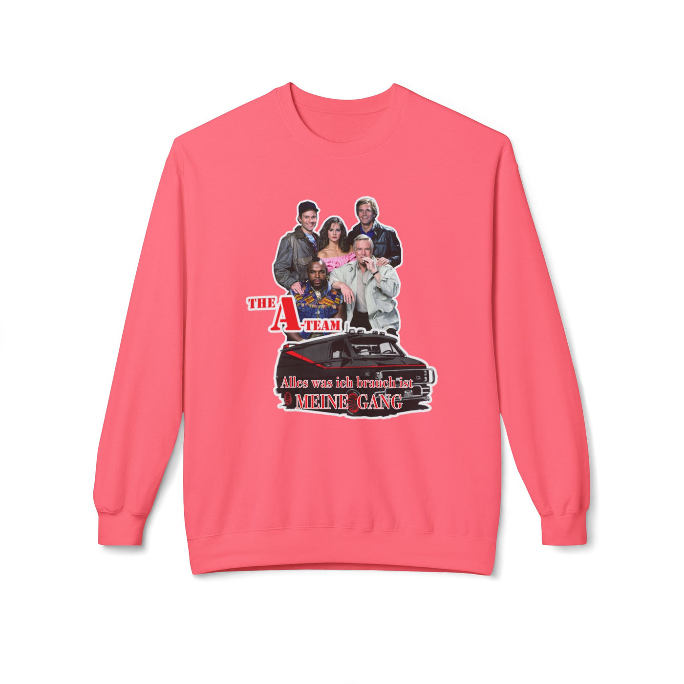 Unisex A-Team Fleece Crewneck Sweatshirt - Retro TV Show Inspired Apparel