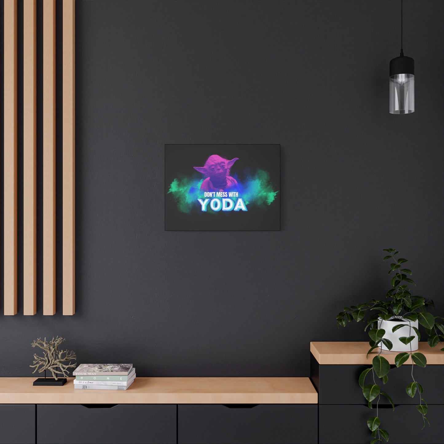 Inspirational Yoda Canvas Art - Modern Wall Decor for Star Wars Fans 