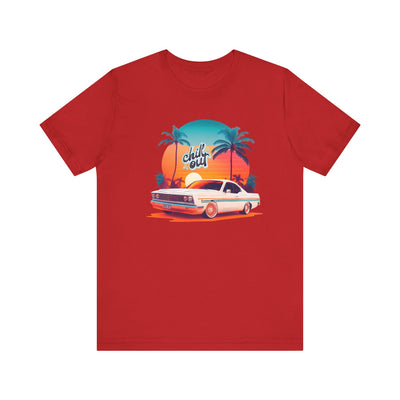 Chill Out Retro Car Tee - Unisex Jersey Short Sleeve Shirt