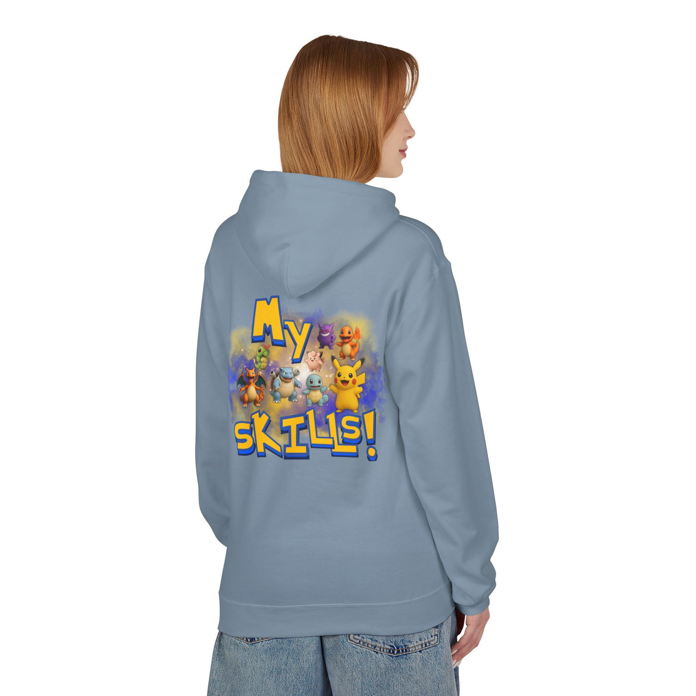 Pokemon Skills Hoodie, Unisex Pokemon Sweatshirt, Cute Hoodie