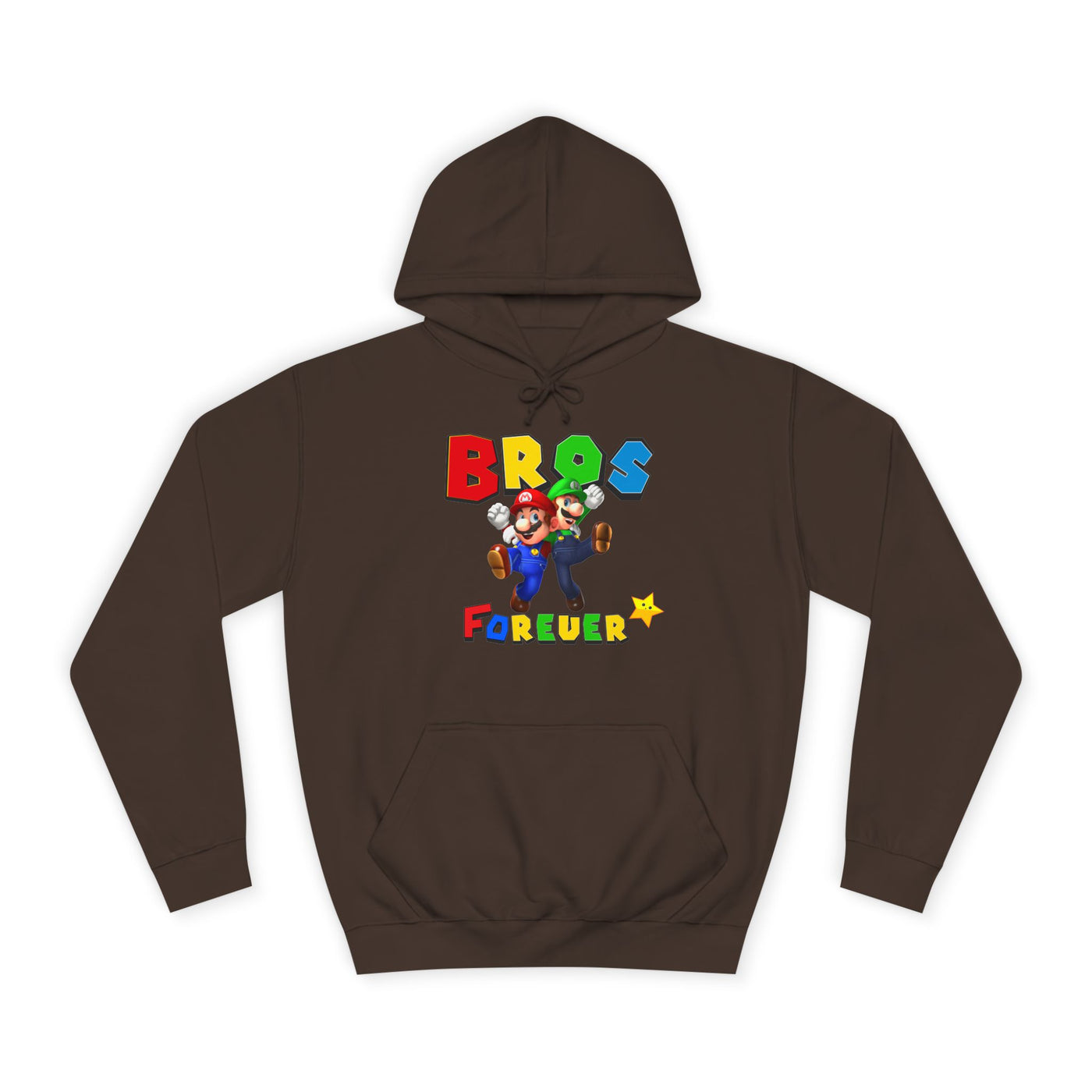 Super Bros College Hoodie, Unisex Gaming Hoodie