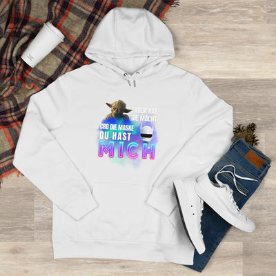 Yoda Inspired King Hooded Sweatshirt - "Yoda Hat Die Macht" Design