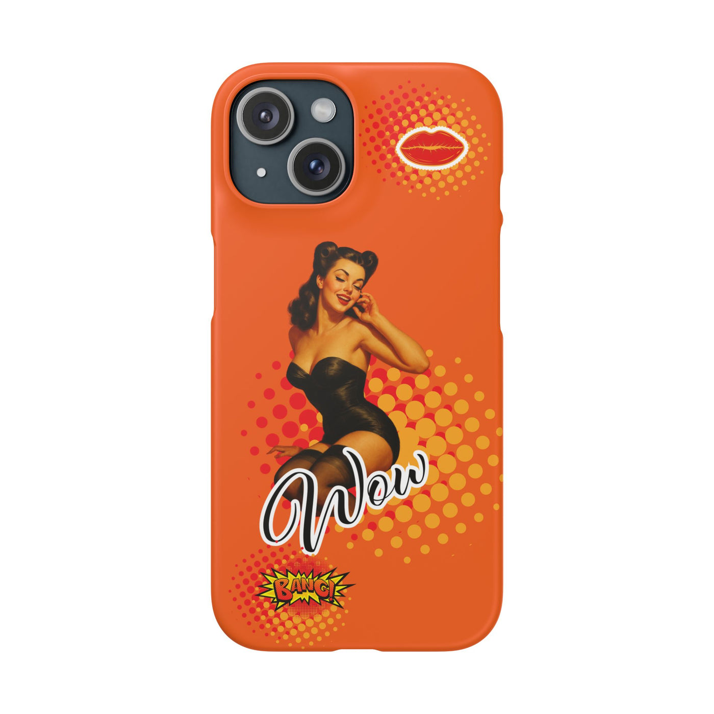 Retro Pin-Up - Handyhülle - Snap Case - Bold 'Wow' Design