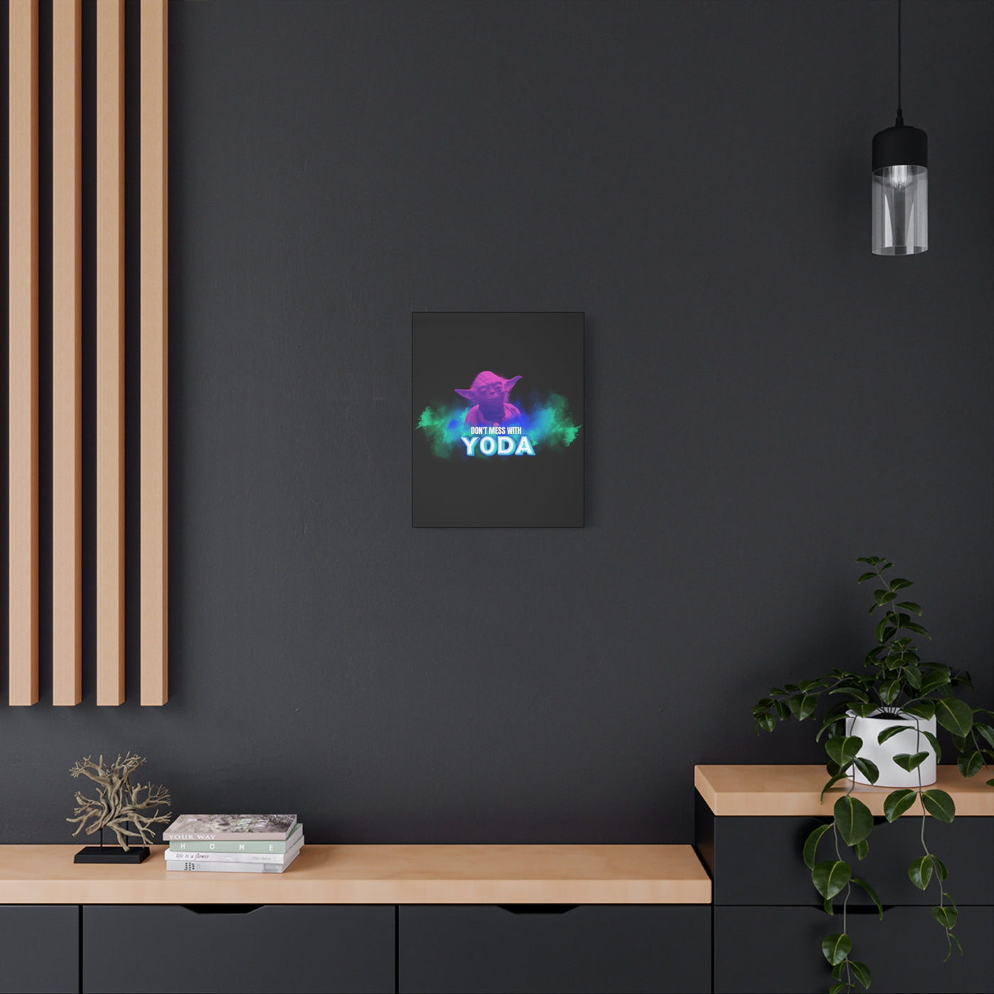 Inspirational Yoda Canvas Art - Modern Wall Decor for Star Wars Fans