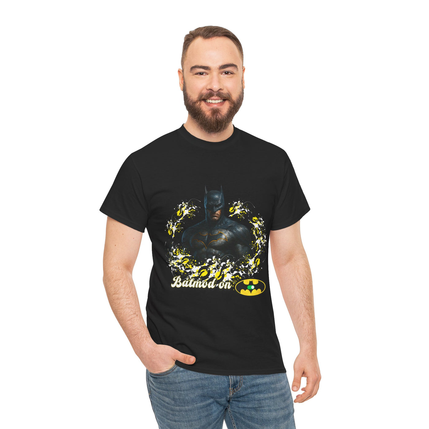 Batman "batmode on" , Unisex Cotton T-Shirt