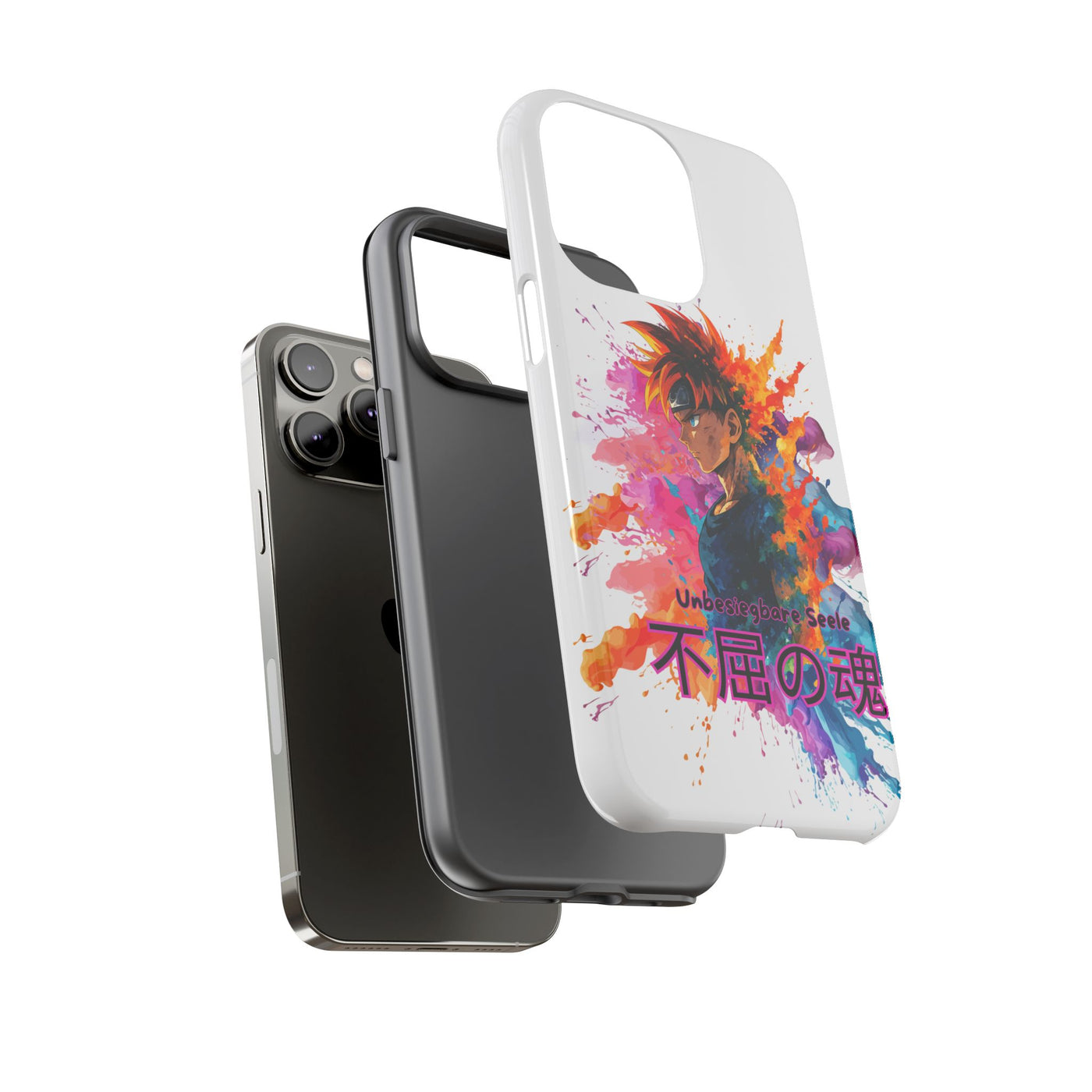 "unbesiegbare Seele" Tough Cases - Colorful Anime Phone Case Handyhülle
