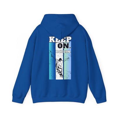 Skateboarding Warmup Hoodie - 'Skate Fall Get Up Ride Repeat' Design