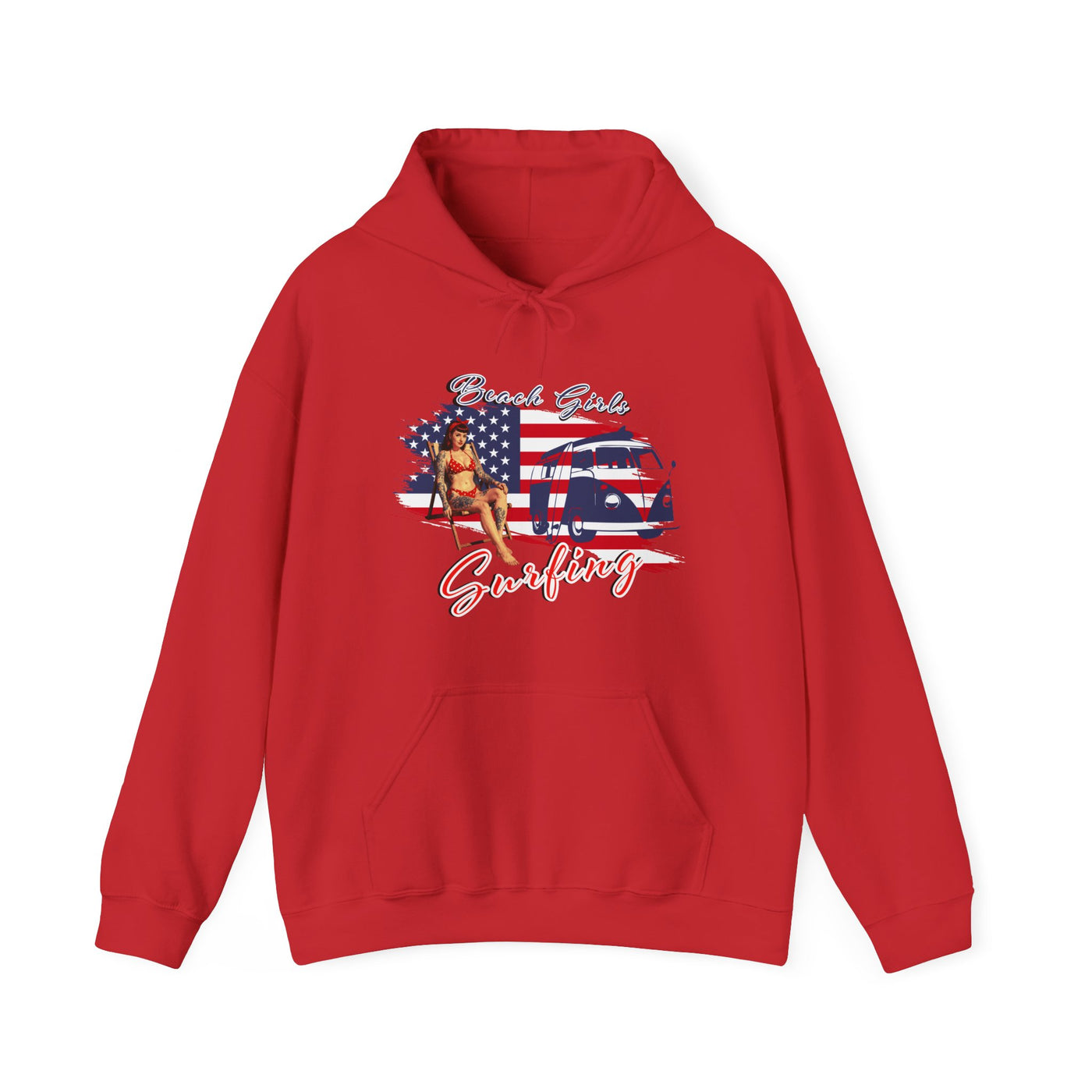 Beach Girls Surfing USA Hoodie