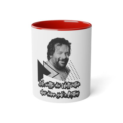 Bud "Save the World"Funny Mug, 11oz Coffee Cup, Gift for Friends, Humorous Drinkware, Black Handle Mug, Perfect for Birthdays