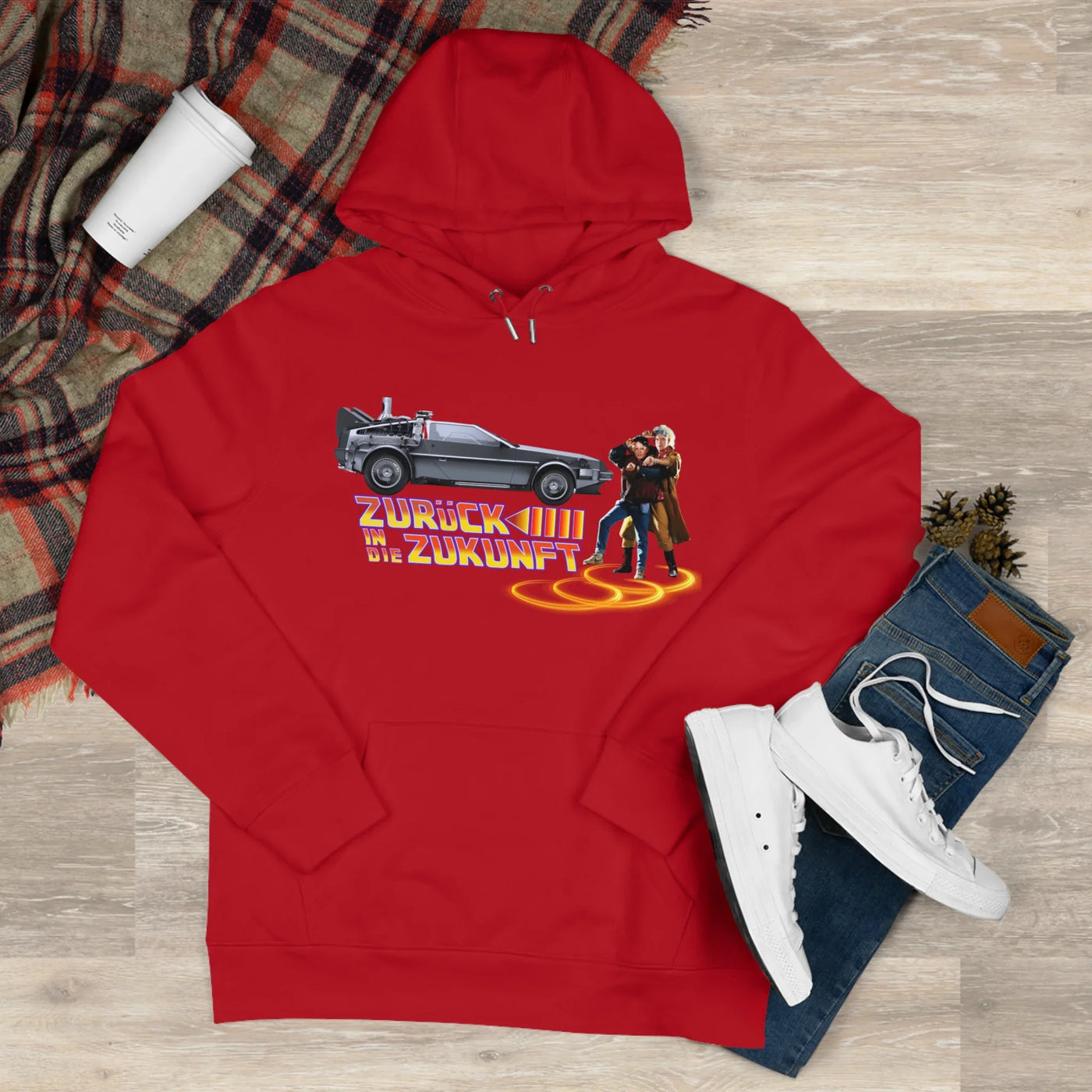 Back to the future - King Hooded Sweatshirt - Perfect for Movie Lovers and Casual Comfort 