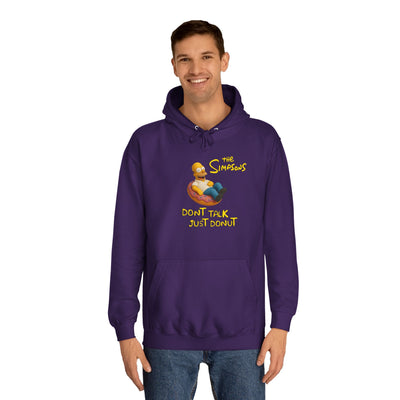 Funny Donut Lover Hoodie, Unisex College Hoodie, The Simpsons
