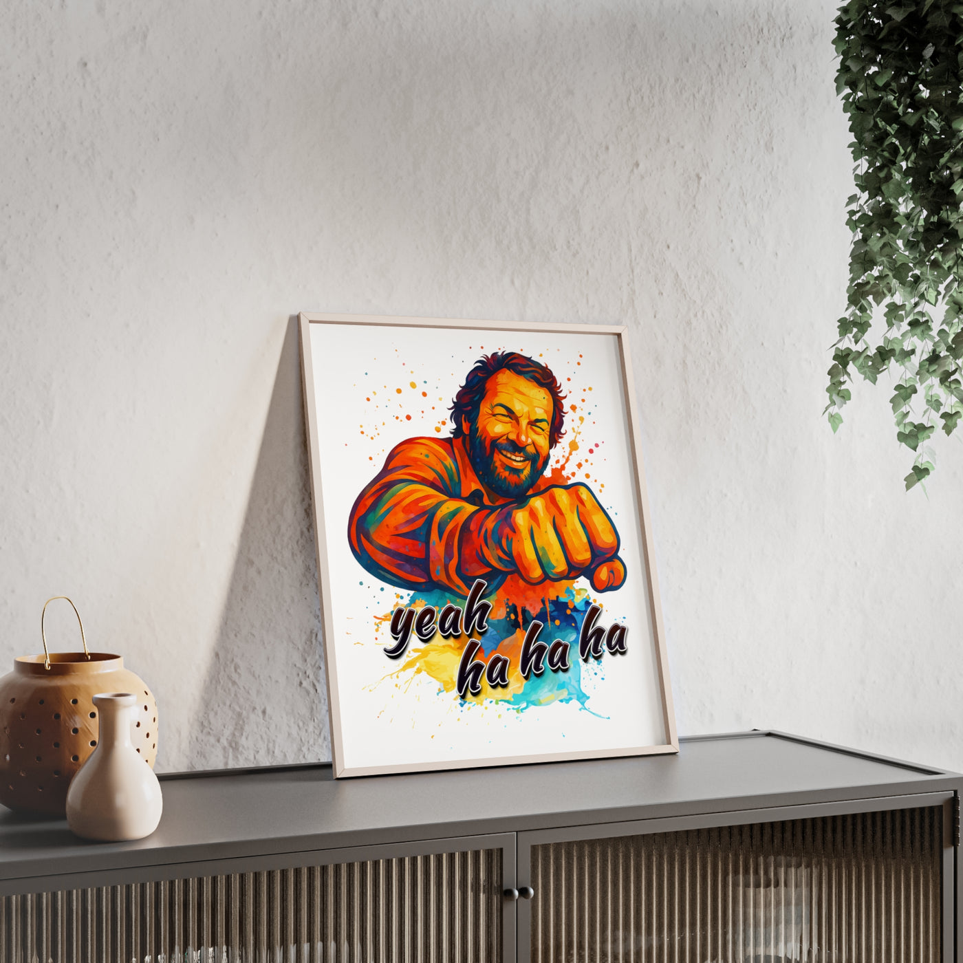 Funny Motivational Poster with Bud Spencer – 'Yeah Ha Ha Ha' 