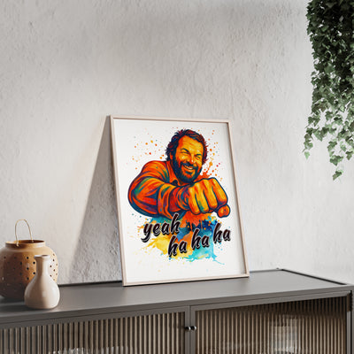 Funny Motivational Poster with Bud Spencer – 'Yeah Ha Ha Ha' 