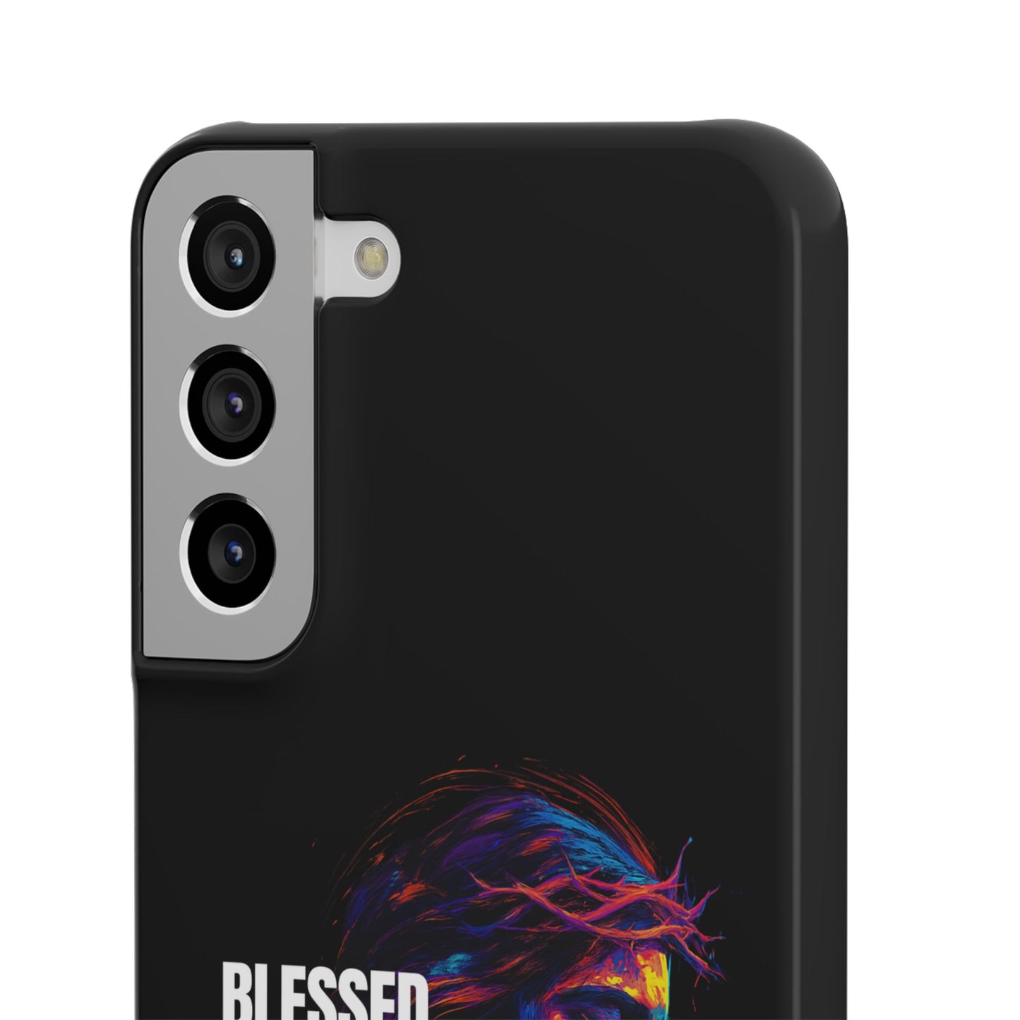 Blessed Saved Loved -  Snap Case Handyhülle - Jesus