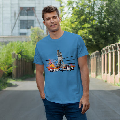 No Fear Just Fight T-Shirt, Motivational Shirt Muhammad Ali