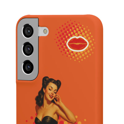 Retro Pin-Up - Handyhülle - Snap Case - Bold 'Wow' Design