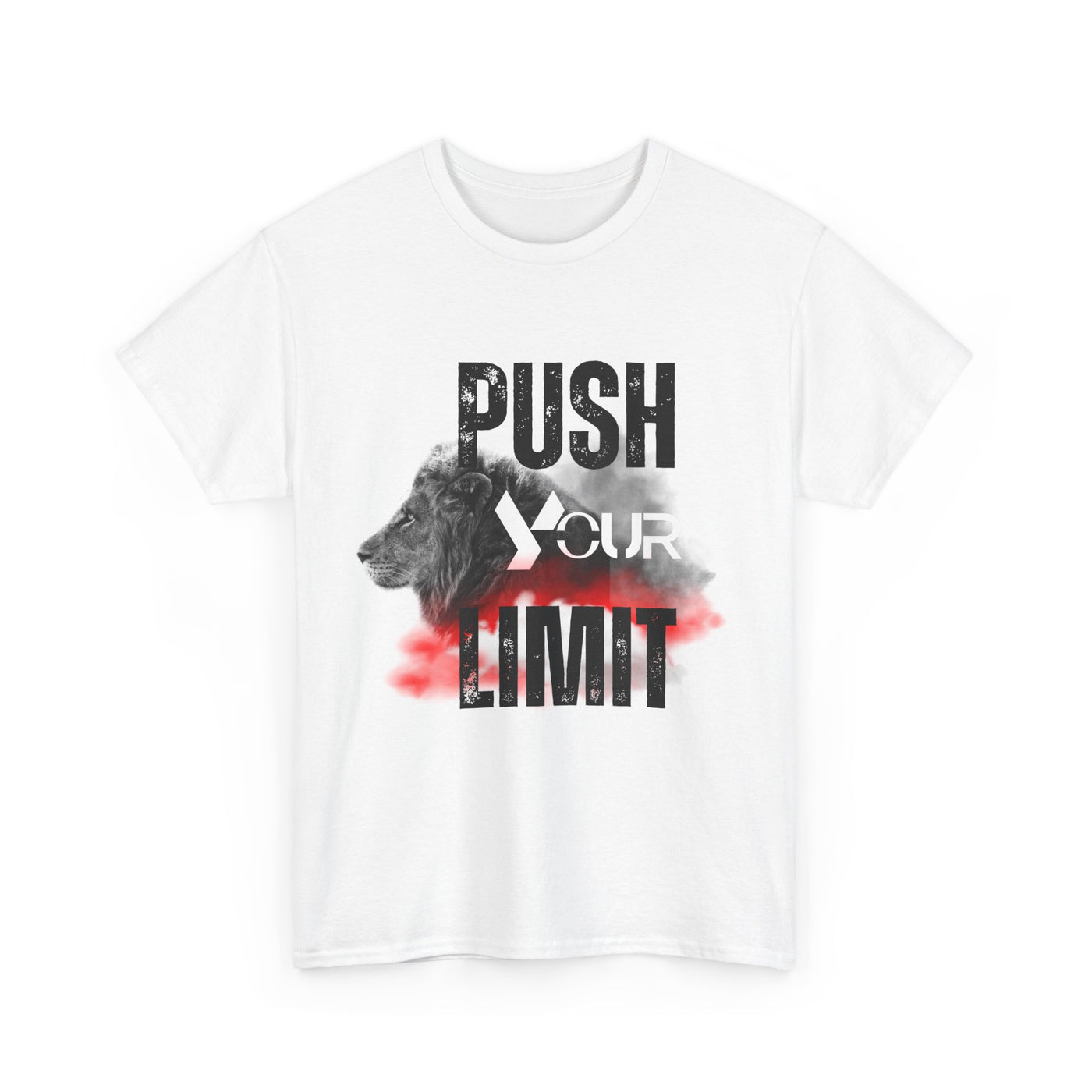 Motivational Unisex Heavy Cotton Tee - "Push Your Limit"