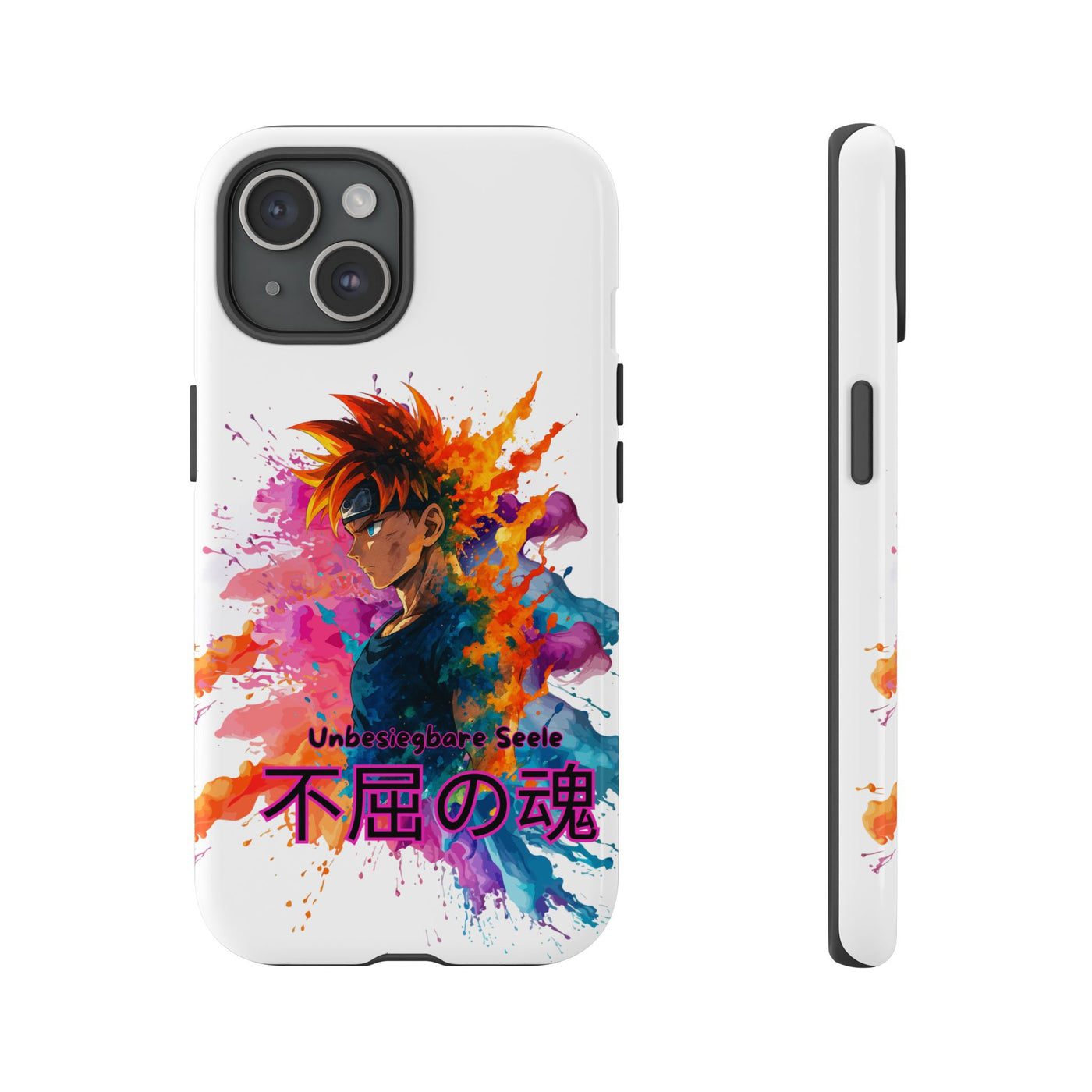 "unbesiegbare Seele" Tough Cases - Colorful Anime Phone Case Handyhülle