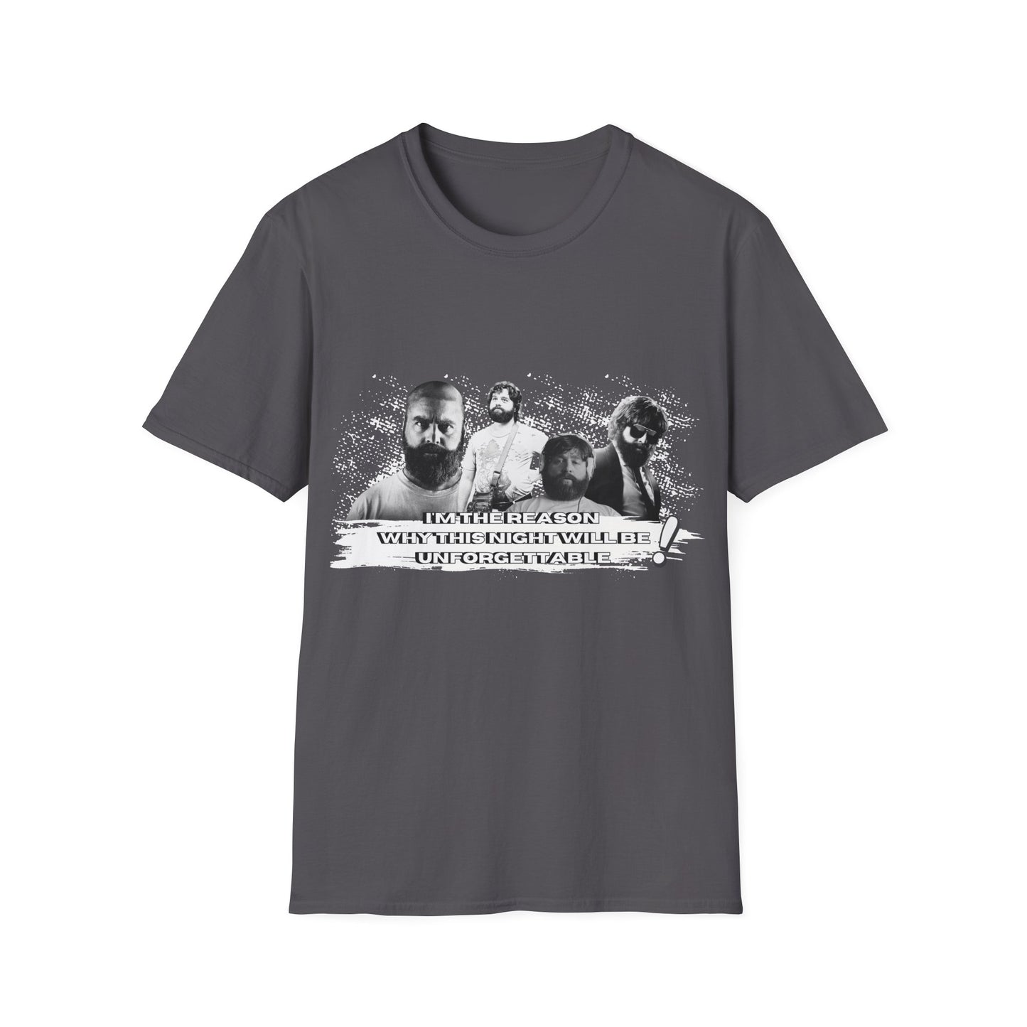 I am the reason why this night...Retro Graphic Unisex Softstyle T-Shirt - Hangover Alan