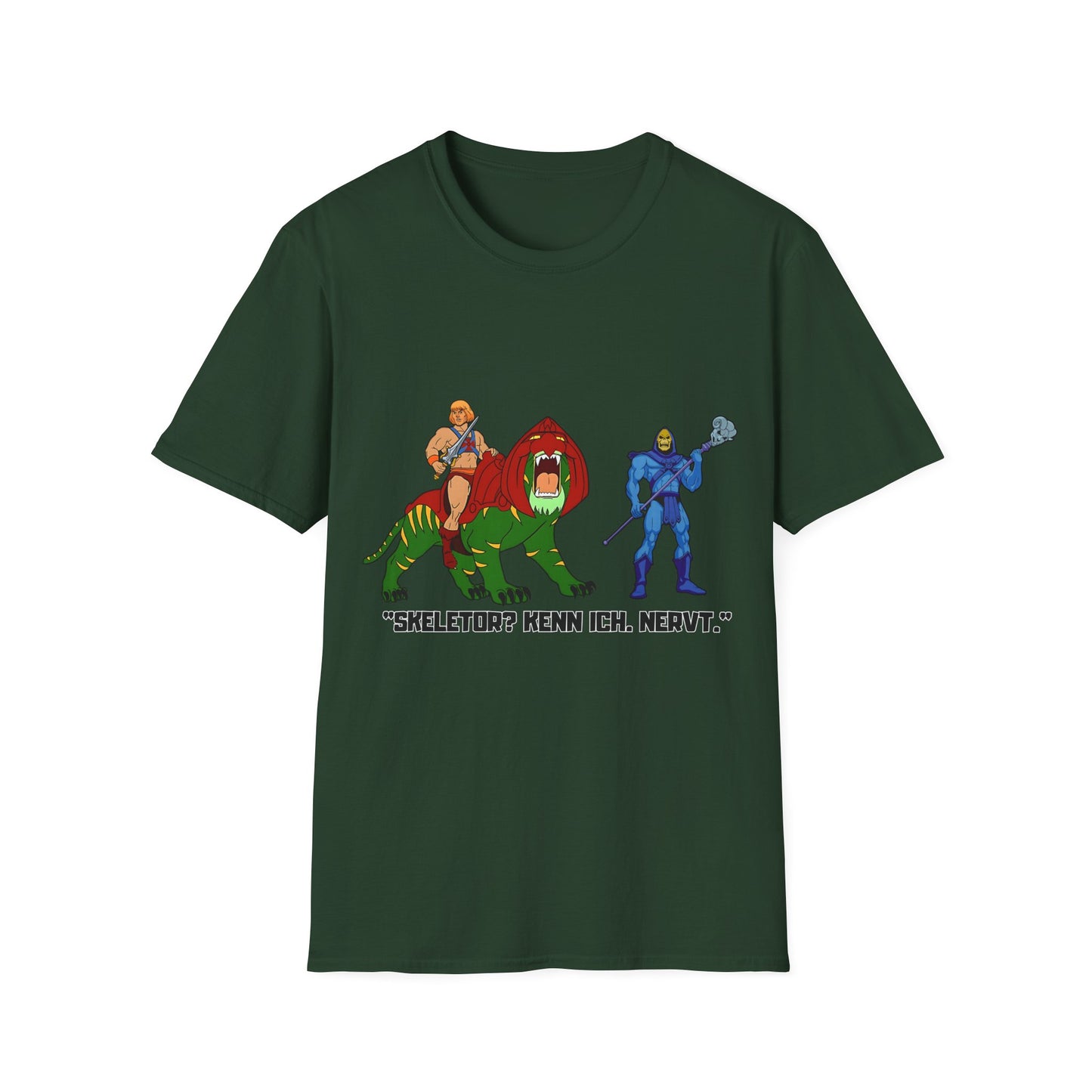 He-Man Retro Graphic Tee, Unisex Softstyle Shirt for Fans, Vintage Cartoon Apparel, Gift for Geeks, Nostalgic T-Shirt