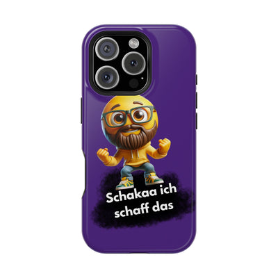 Motivational Impact-Resistant Phone Case - "Schakaa ich schaff das"