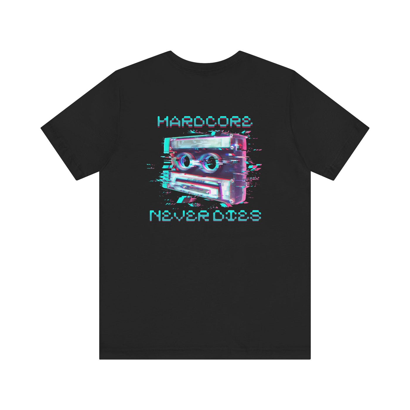 Techno - Hardcore Never Dies - Retro Graphic Tee, 90s Aesthetic Shirt unisex