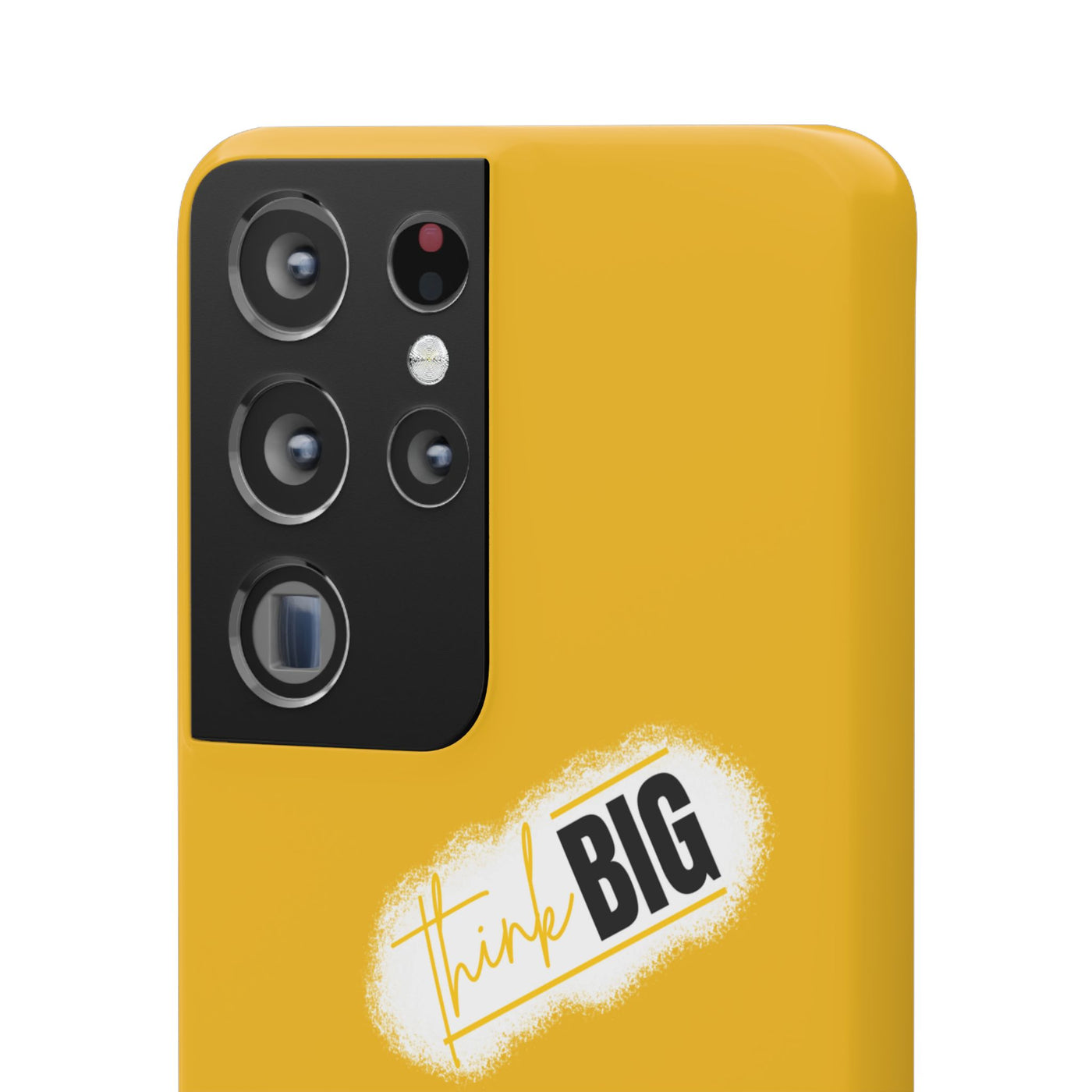 Handyhülle gelbe - Yellow Snap Case - 'Think BIG' for Motivated Individuals
