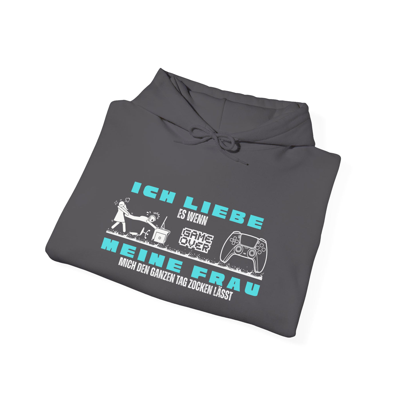 Gaming Love Unisex Hooded Sweatshirt - "Ich Liebe Es Wenn Meine Frau"