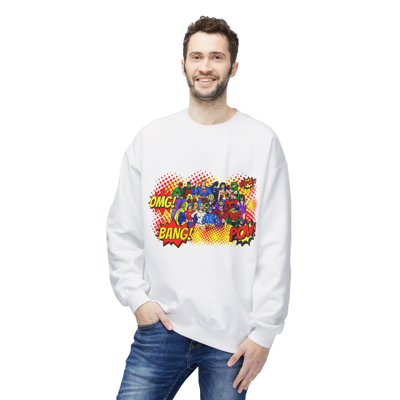 Comic Helden Graphic Sweatshirt, Superhero
