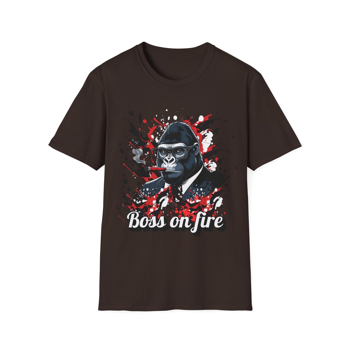 Boss on Fire Unisex T-Shirt, Funny Graphic Tee, Unique Gift, Casual Wear, Motivation Shirt