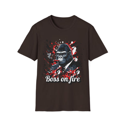 Boss on Fire Unisex T-Shirt, Funny Graphic Tee, Unique Gift, Casual Wear, Motivational Shirt