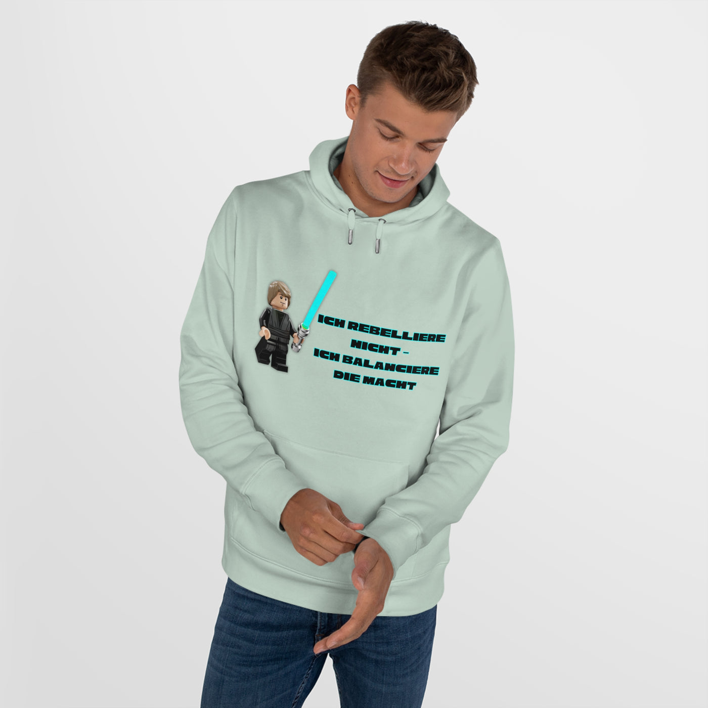 Star Wars Inspired King Hooded Sweatshirt - "I do not rebel - I balance the Force"