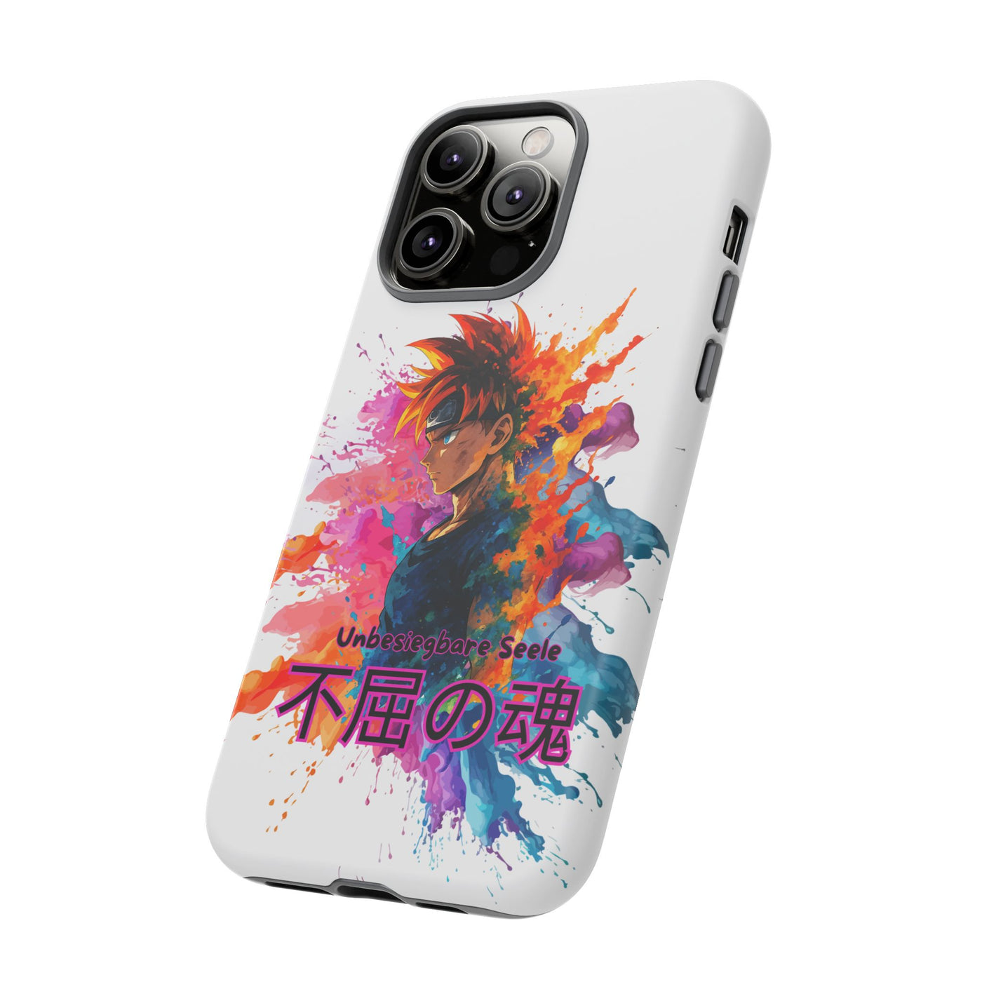 "unbesiegbare Seele" Tough Cases - Colorful Anime Phone Case Handyhülle