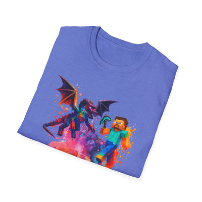 Minecraft Change the World Video Game T-Shirt - Unisex Softstyle Tee for Gamers
