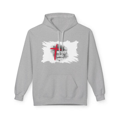 Faith-Inspired Hoodie: Blessed, Saved, Loved - Christian JESUS