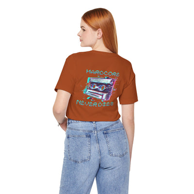 Techno - Hardcore Never Dies - Retro Graphic Tee, 90s Aesthetic Shirt unisex