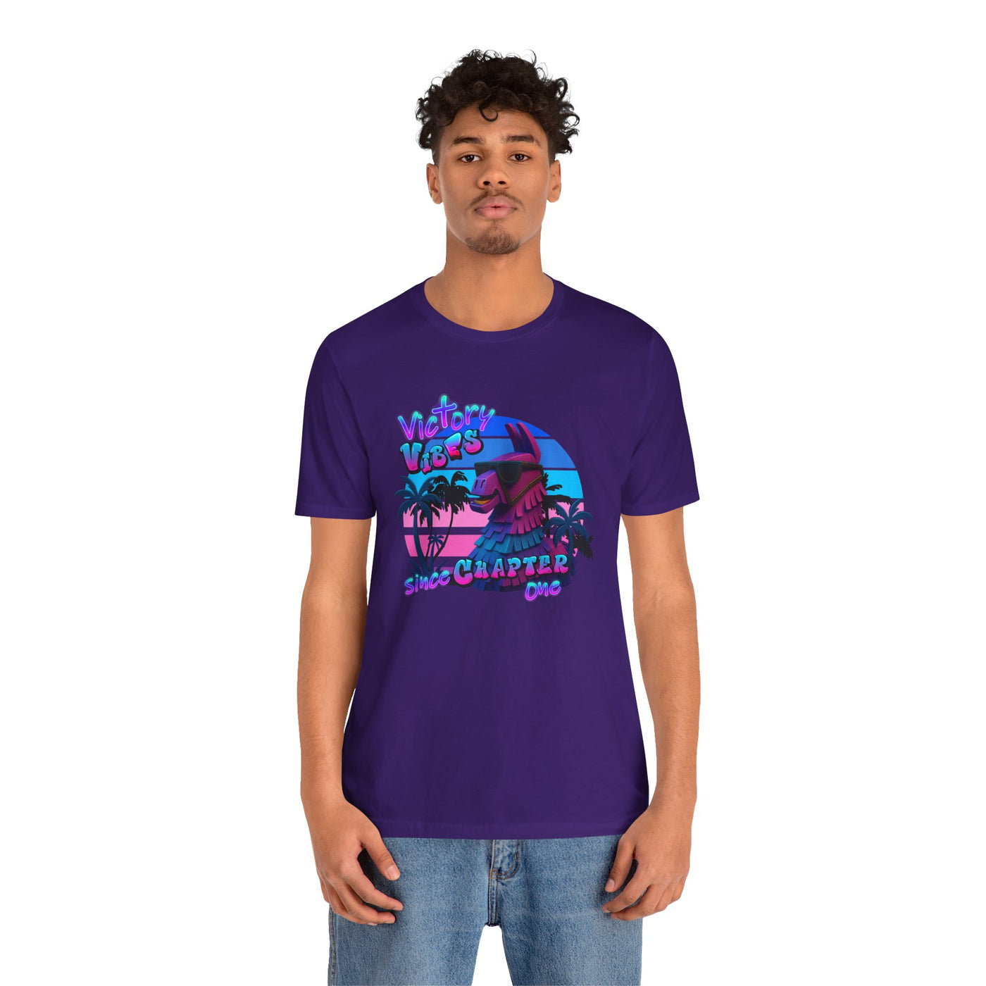 Retro Fortnite Vibe Unisex Short Sleeve Tee - 'Victory' Chapter One Graphic