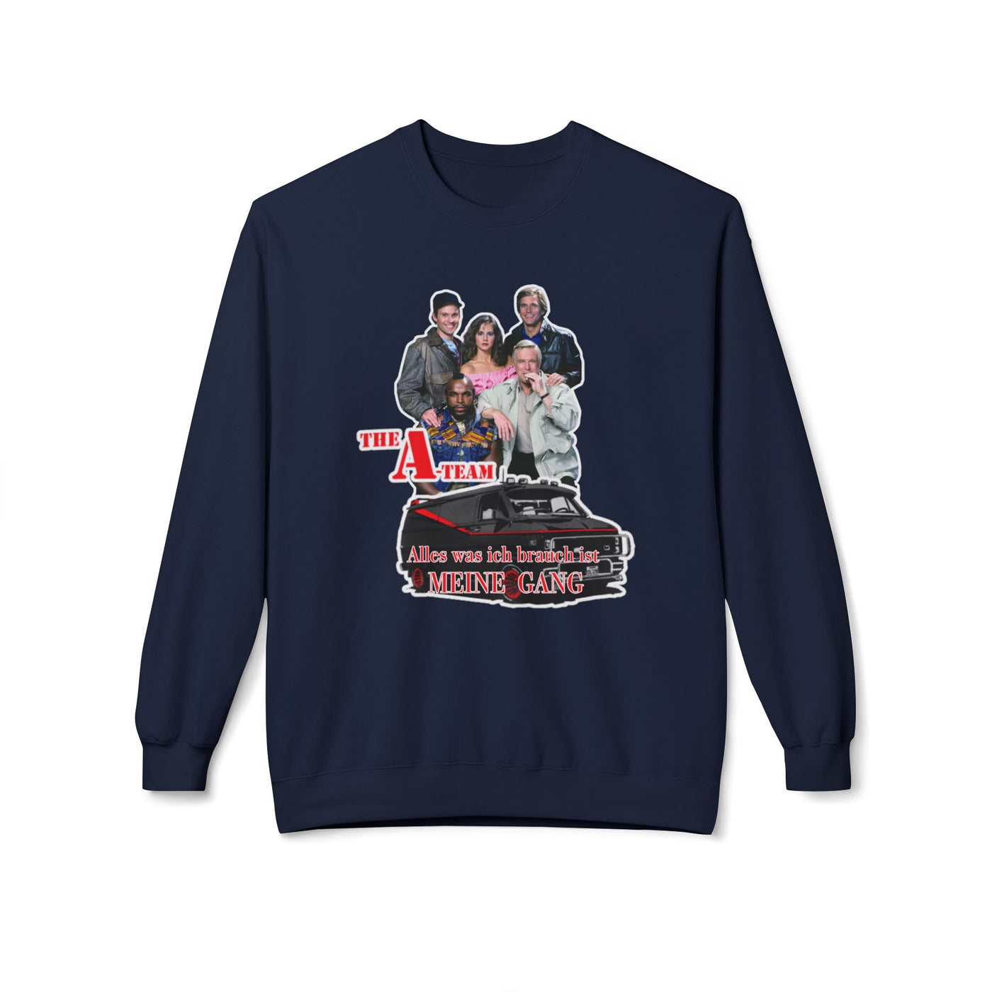 Unisex A-Team Fleece Crewneck Sweatshirt - Retro TV Show Inspired Apparel