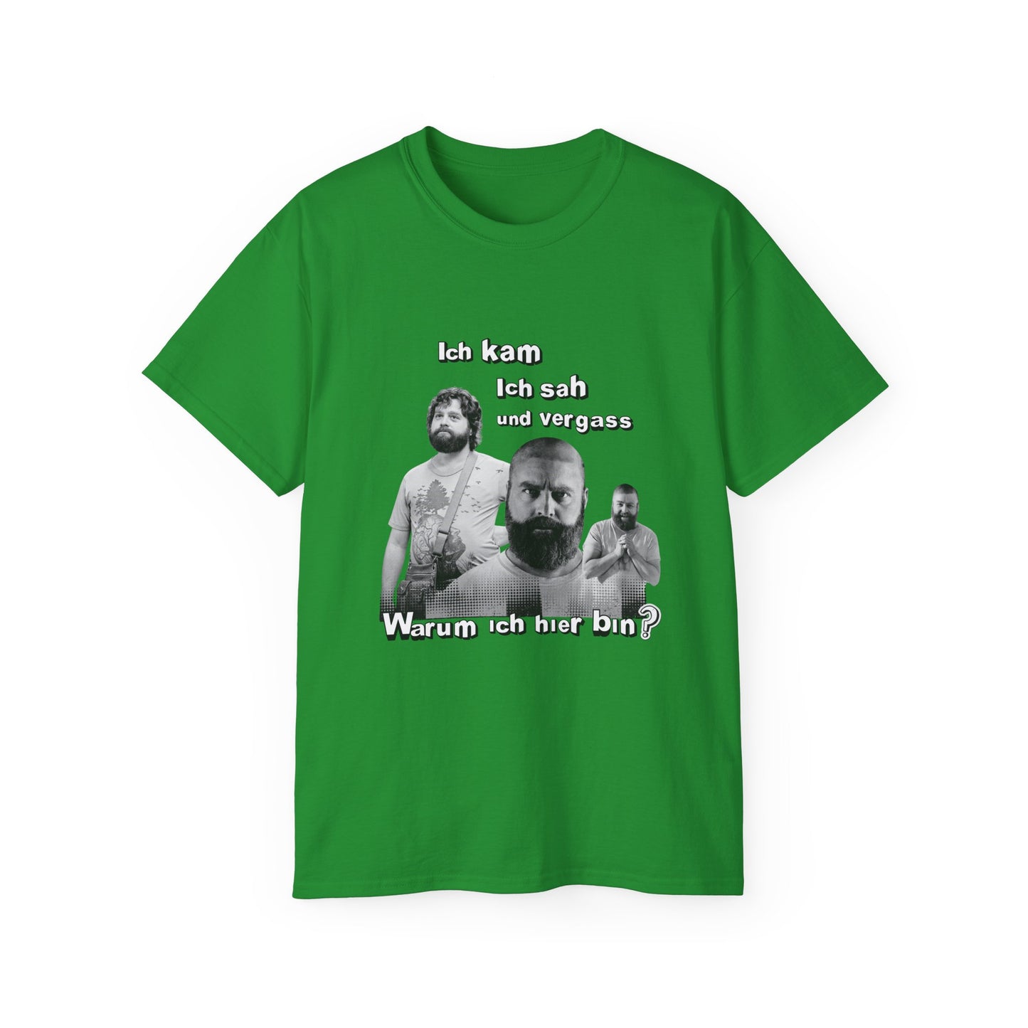 T ShirtUnisex Witz  Alan Garner– Ich kam ich sah und vergaß - Warum ich hier bin!
