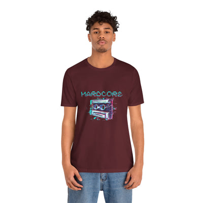 Techno - Hardcore Never Dies - Retro Graphic Tee, 90s Aesthetic Shirt unisex