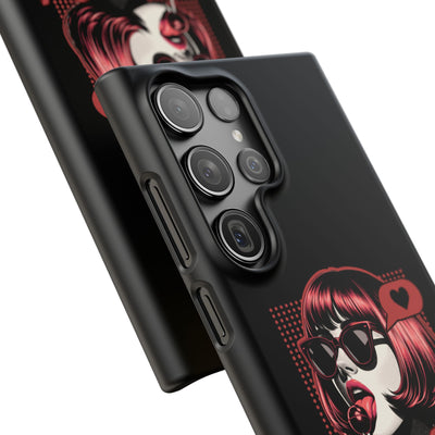 Retro Girl Snap Case Handyhülle