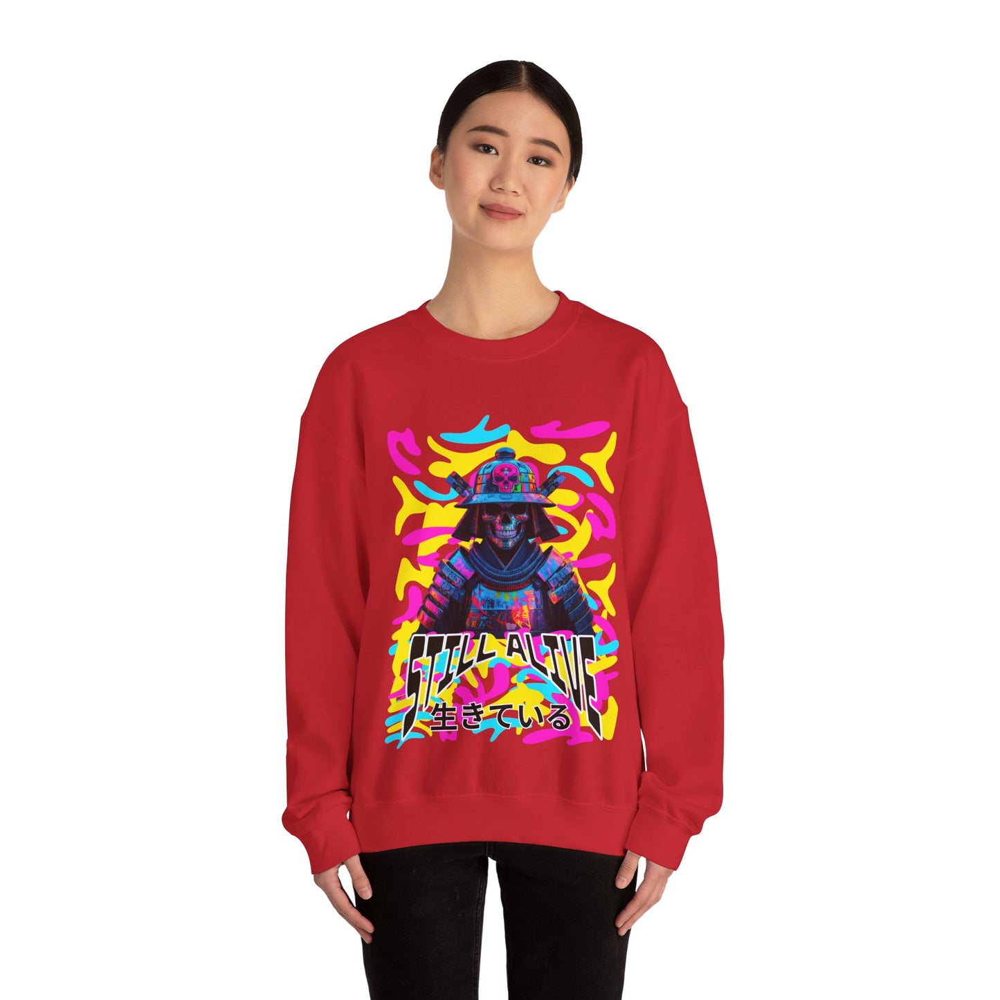 Samurai Still alive Sweatshirt - mit Japanischer Schrift