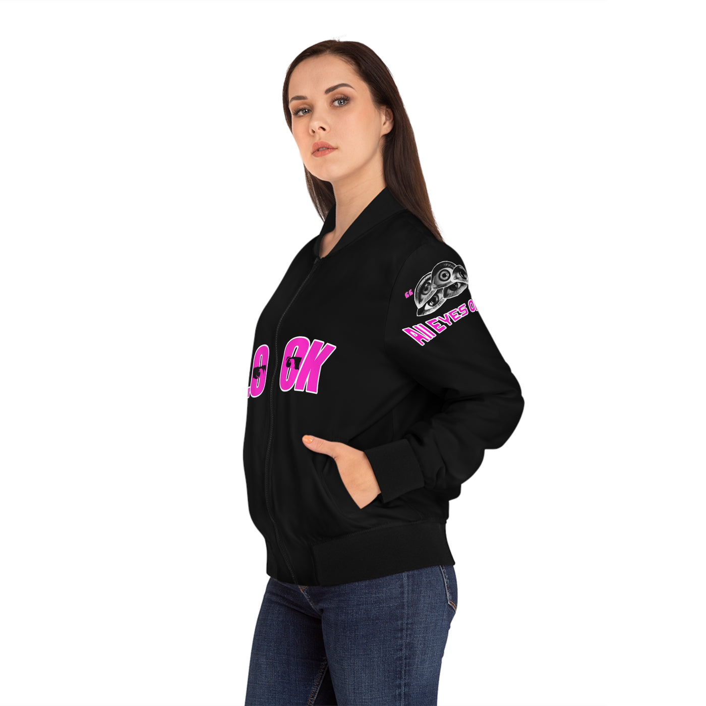 Women's Bomber Jacket All eyes on me