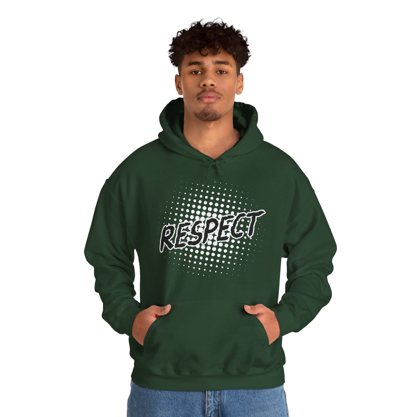 Respect Unisex Hooded Sweatshirt, Streetwear Hoodie
