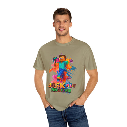 Colorful Gamer T-Shirt - Back to Different Minecraft Design