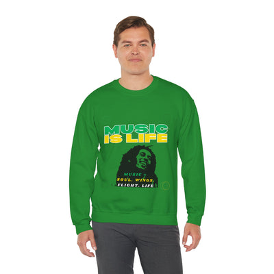 Music Is Life Bob Raggae Sweatshirt