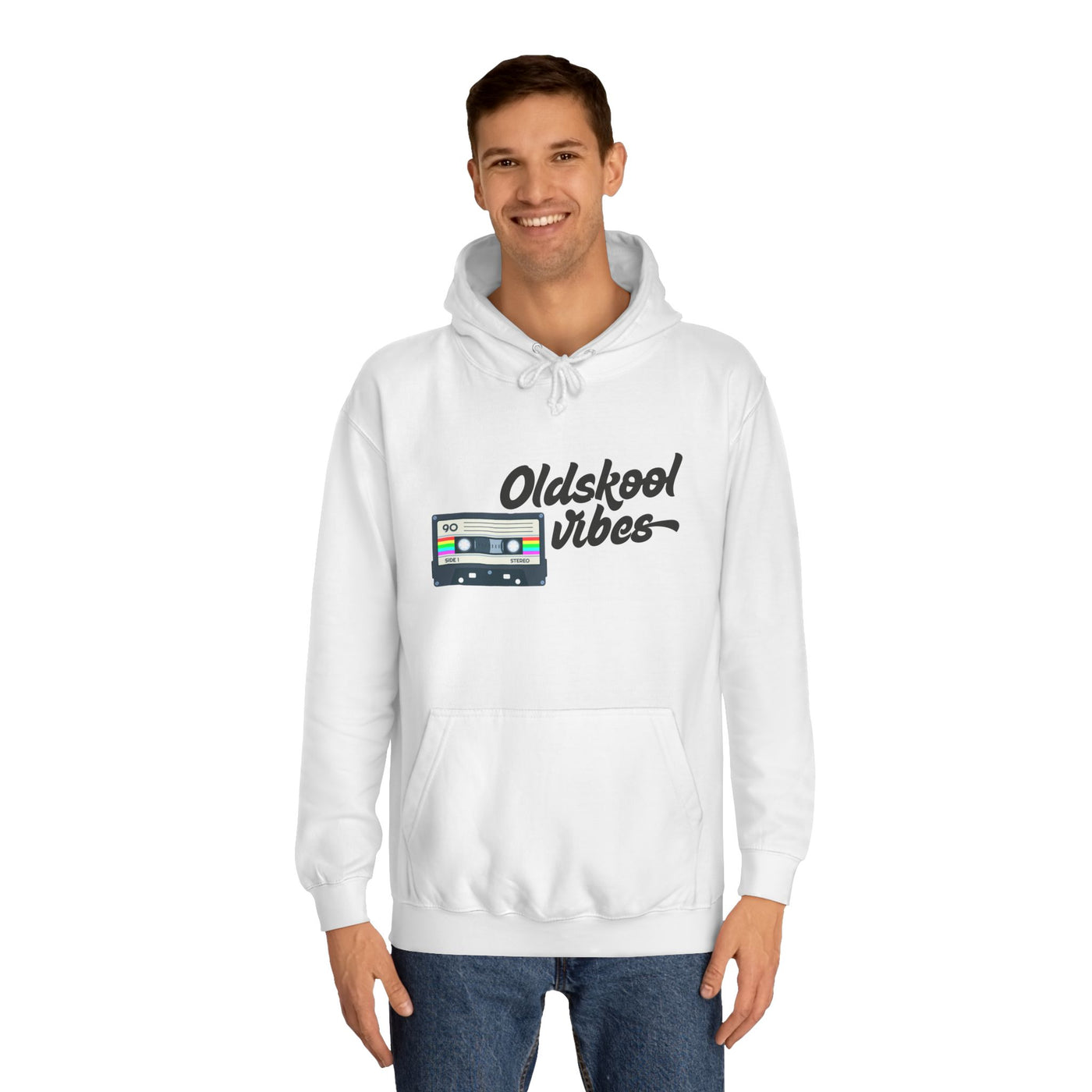 Oldskool Vibes- Hooded Sweatshirt - 'Oldskool' Graphic